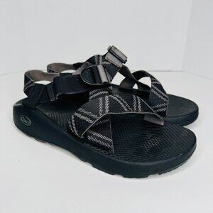 Chaco Mega Z Classic Black Single Strap Sandals Mens 11 Adjustable Geometric Pri